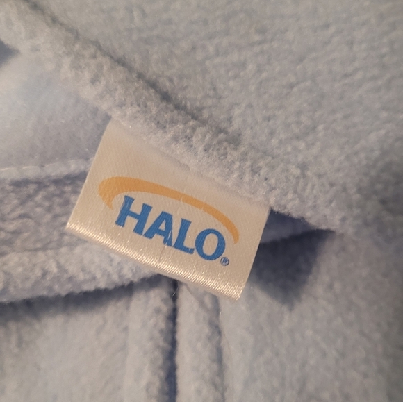 Halo Fleece Sleep Sack Swaddle 3 Way Newborn 0 - 3 Months Baby Blue - Picture 3 of 4